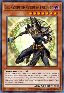 Dark Magician the Magician of Black Magic Yu-Gi-Oh card