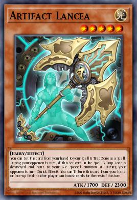 Artifact Lancea Yu-Gi-Oh card