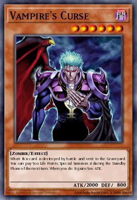 Vampire's Curse Yu-Gi-Oh card