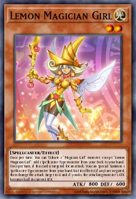Lemon Magician Girl Yu-Gi-Oh card