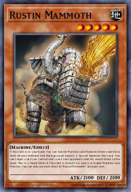 Rustin Mammoth Yu-Gi-Oh card