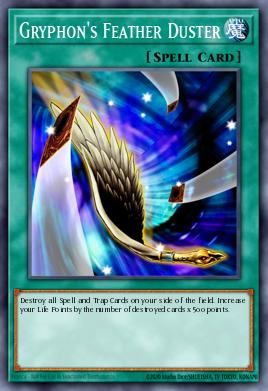 Gryphon's Feather Duster Yu-Gi-Oh card