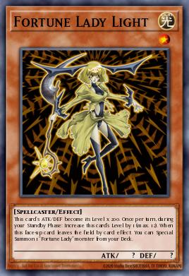 Fortune Lady Light Yu-Gi-Oh card