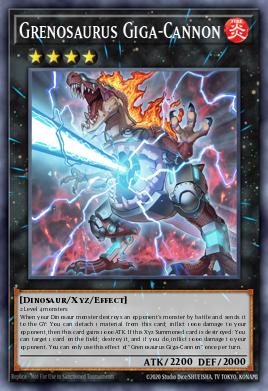 Grenosaurus Giga-Cannon Yu-Gi-Oh card
