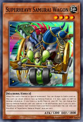 Superheavy Samurai Wagon Yu-Gi-Oh card
