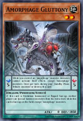 Amorphage Gluttony Yu-Gi-Oh card