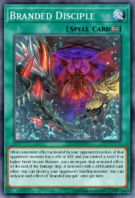 Branded Disciple Yu-Gi-Oh card