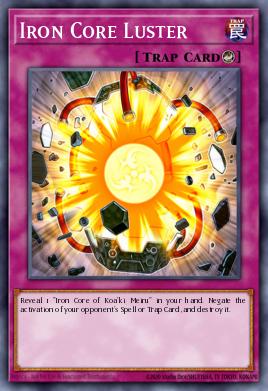 Iron Core Luster Yu-Gi-Oh card
