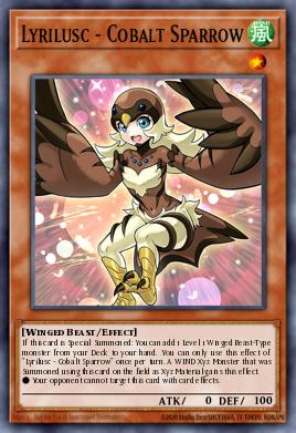 Lyrilusc - Cobalt Sparrow Yu-Gi-Oh card