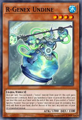 R-Genex Undine Yu-Gi-Oh card