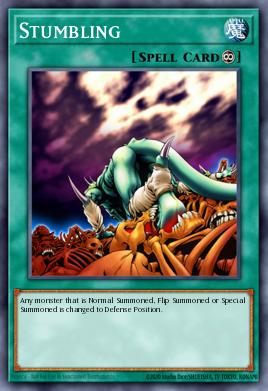 Stumbling Yu-Gi-Oh card