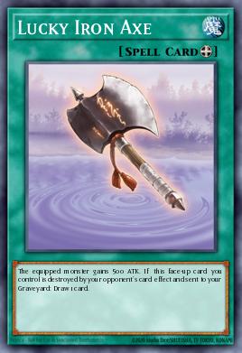 Lucky Iron Axe Yu-Gi-Oh card