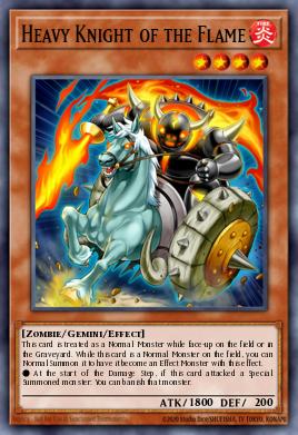 Heavy Knight of the Flame Yu-Gi-Oh card