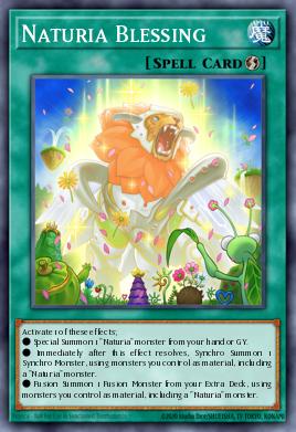 Naturia Blessing Yu-Gi-Oh card
