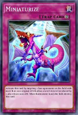 Miniaturize Yu-Gi-Oh card