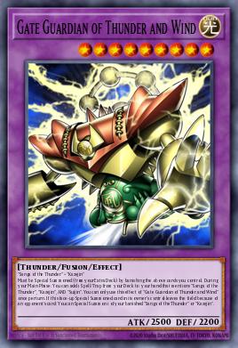 Gate Guardian of Thunder and Wind Yu-Gi-Oh card