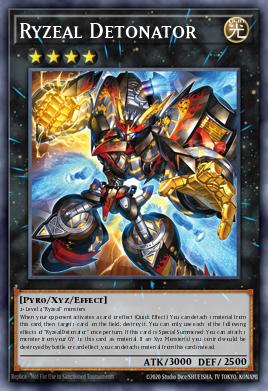 Ryzeal Detonator Yu-Gi-Oh card