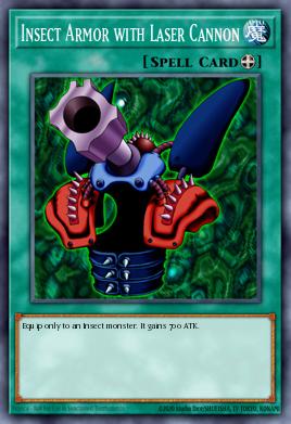 Insect Armor with Laser Cannon Yu-Gi-Oh card