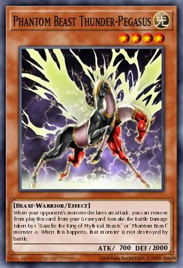 Phantom Beast Thunder-Pegasus Yu-Gi-Oh card