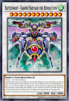 Battlewasp - Grand Partisan the Revolution Yu-Gi-Oh card