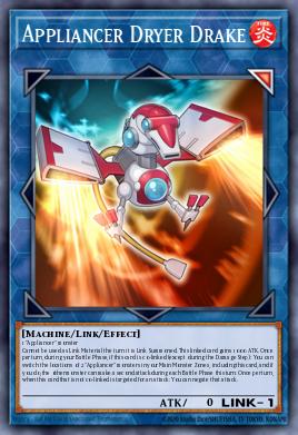 Appliancer Dryer Drake Yu-Gi-Oh card