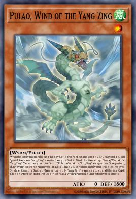 Pulao, Wind of the Yang Zing Yu-Gi-Oh card