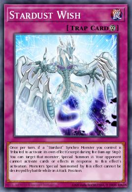 Stardust Wish Yu-Gi-Oh card