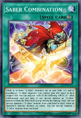 Saber Combination Yu-Gi-Oh card
