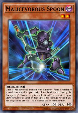 Malicevorous Spoon Yu-Gi-Oh card