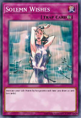 Solemn Wishes Yu-Gi-Oh card