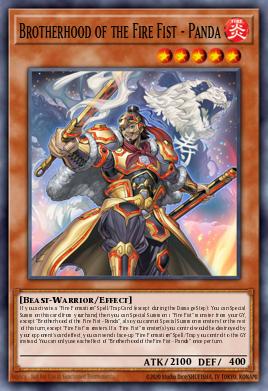 Brotherhood of the Fire Fist - Panda Yu-Gi-Oh card