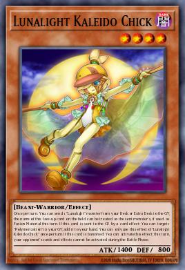 Lunalight Kaleido Chick Yu-Gi-Oh card