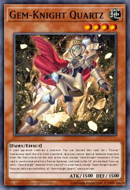 Gem-Knight Quartz Yu-Gi-Oh card