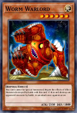 Worm Warlord Yu-Gi-Oh card