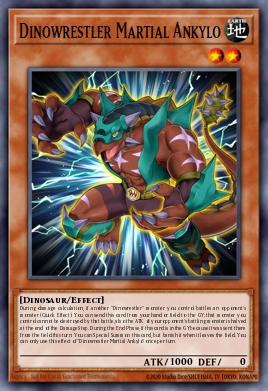 Dinowrestler Martial Ankylo Yu-Gi-Oh card