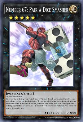 Number 67: Pair-a-Dice Smasher Yu-Gi-Oh card
