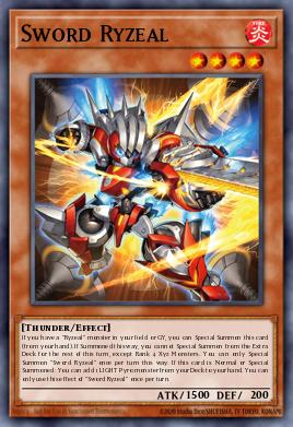 Sword Ryzeal Yu-Gi-Oh card