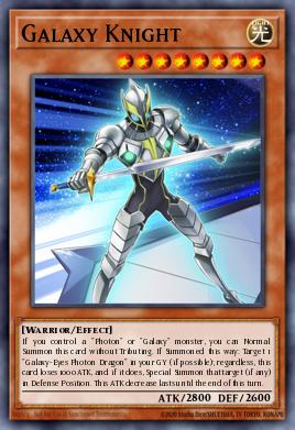 Galaxy Knight Yu-Gi-Oh card