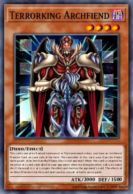 Terrorking Archfiend Yu-Gi-Oh card