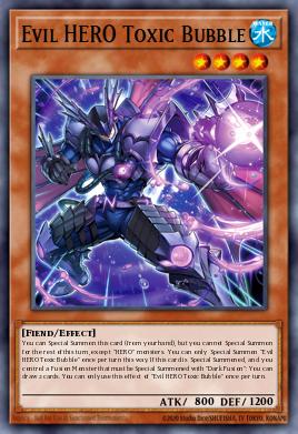 Evil HERO Toxic Bubble Yu-Gi-Oh card