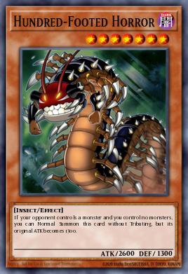 Hundred-Footed Horror Yu-Gi-Oh card