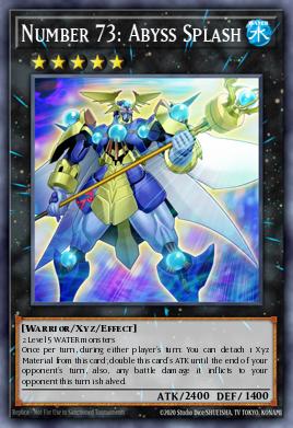 Number 73: Abyss Splash Yu-Gi-Oh card