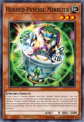 Hushed Psychic Minister Yu-Gi-Oh card