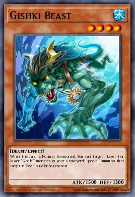 Gishki Beast Yu-Gi-Oh card