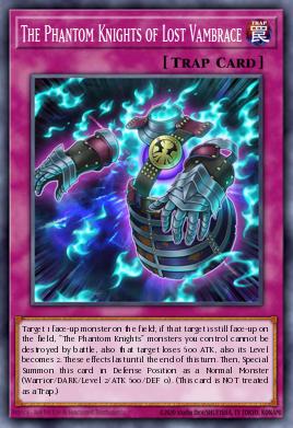 The Phantom Knights of Lost Vambrace Yu-Gi-Oh card