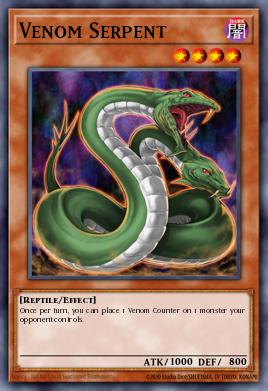 Venom Serpent Yu-Gi-Oh card