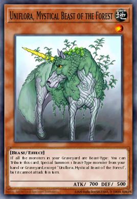 Uniflora, Mystical Beast of the Forest Yu-Gi-Oh card