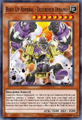 Boot-Up Admiral - Destroyer Dynamo Yu-Gi-Oh card
