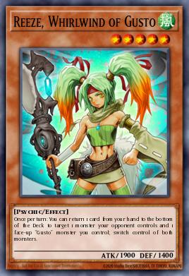 Reeze, Whirlwind of Gusto Yu-Gi-Oh card