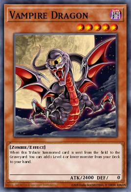 Vampire Dragon Yu-Gi-Oh card